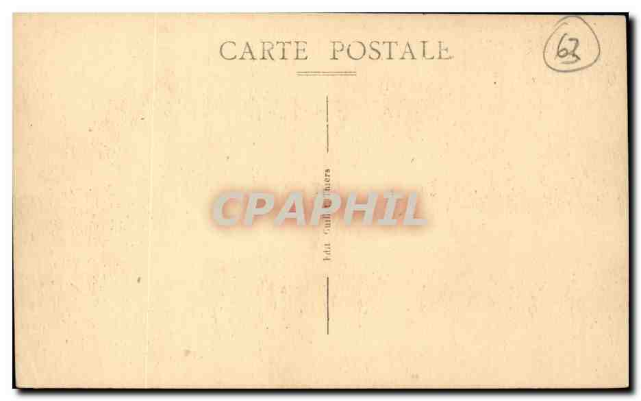 Auvergne CPA Thiers Vue panoramique — Rückseite