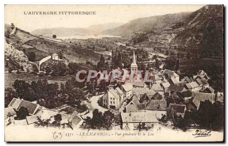 Le Chambon — Vue générale et le Lac — Idéal, n° 3371