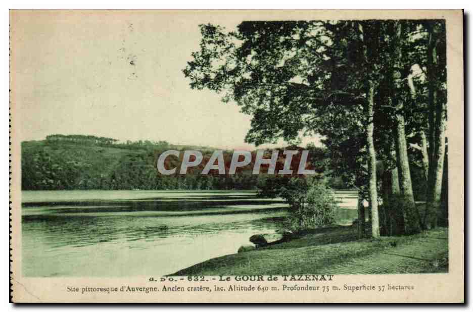 Le Gour de Tazenat - Site Pittoresque d'auvergne Ancien Cratere - CPA 