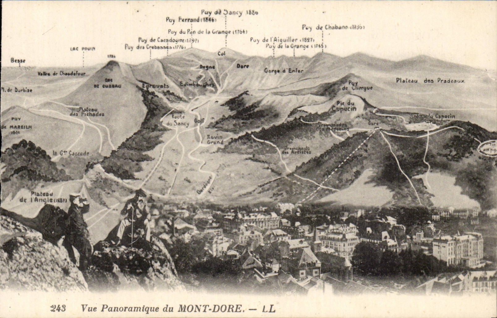 Vue Panoramique du Mont Dore - CPA 