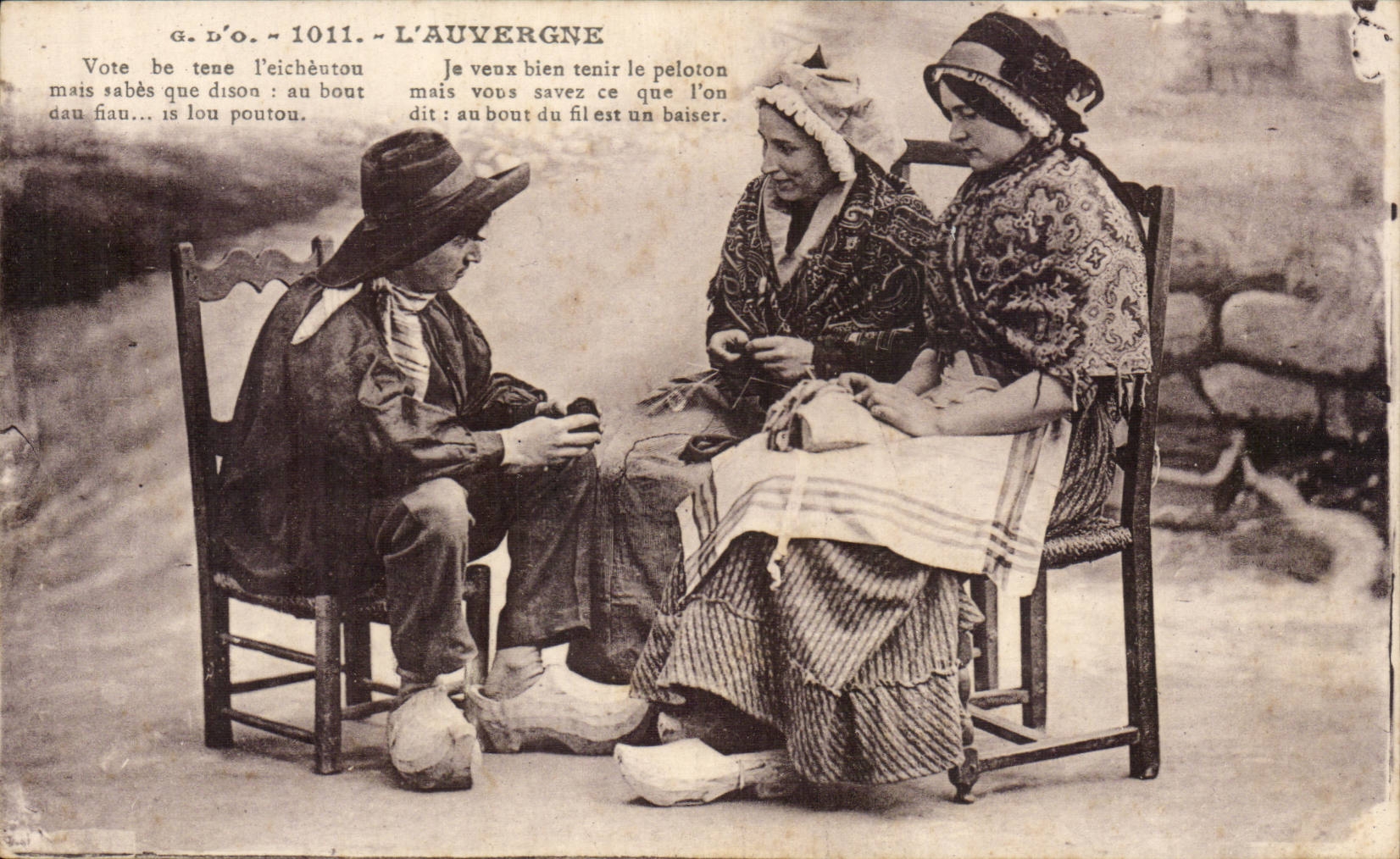 L'Auvergne — Scène de vie locale — G. D'O. n° 1011