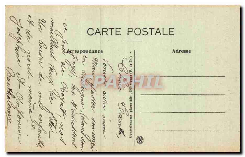 Royat - Le Sortie du Sacre Coeur - CPA  — Rückseite