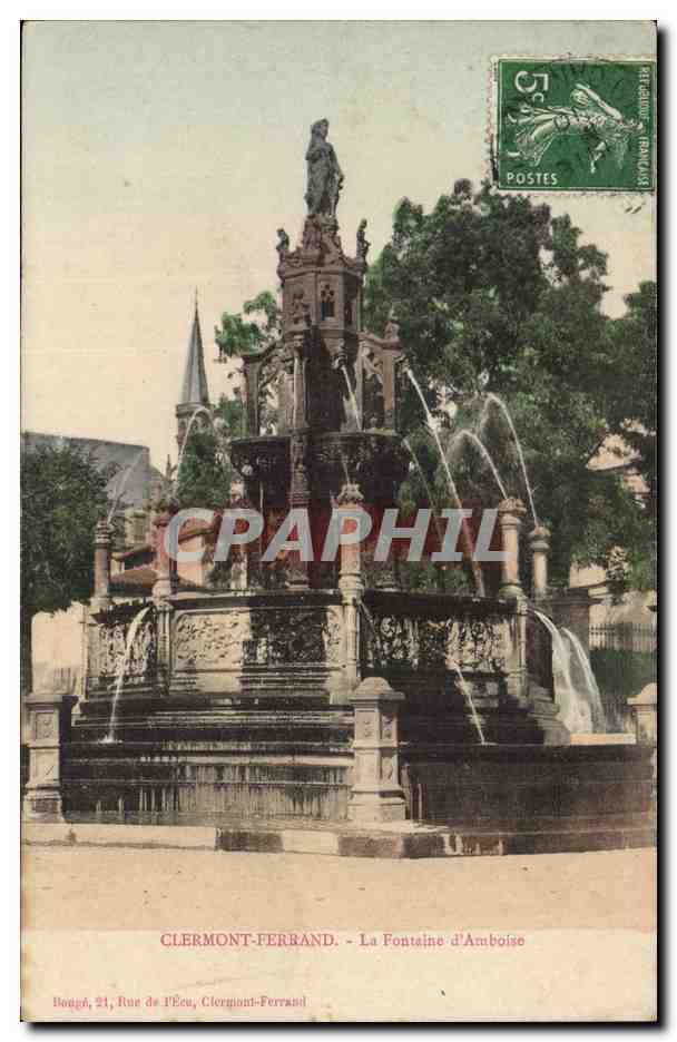 Clermont-Ferrand - La Fontaine d'Amboise — Bouqué, 21, Rue de l'Écu