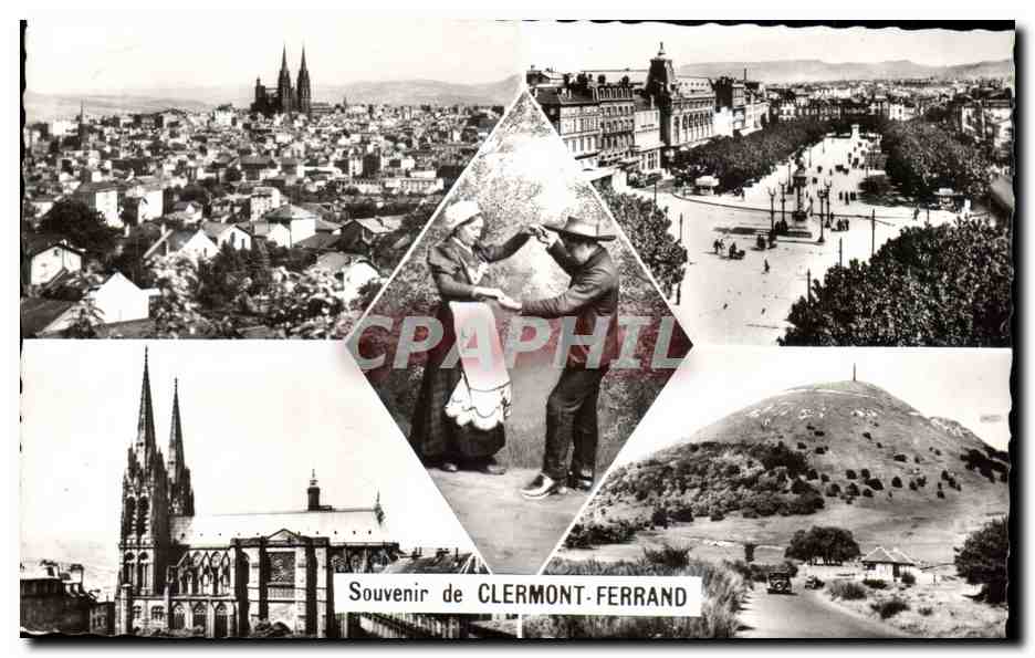Clermont-Ferrand — Vue générale, cathédrale, Puy de Dôme — Réal-Photo