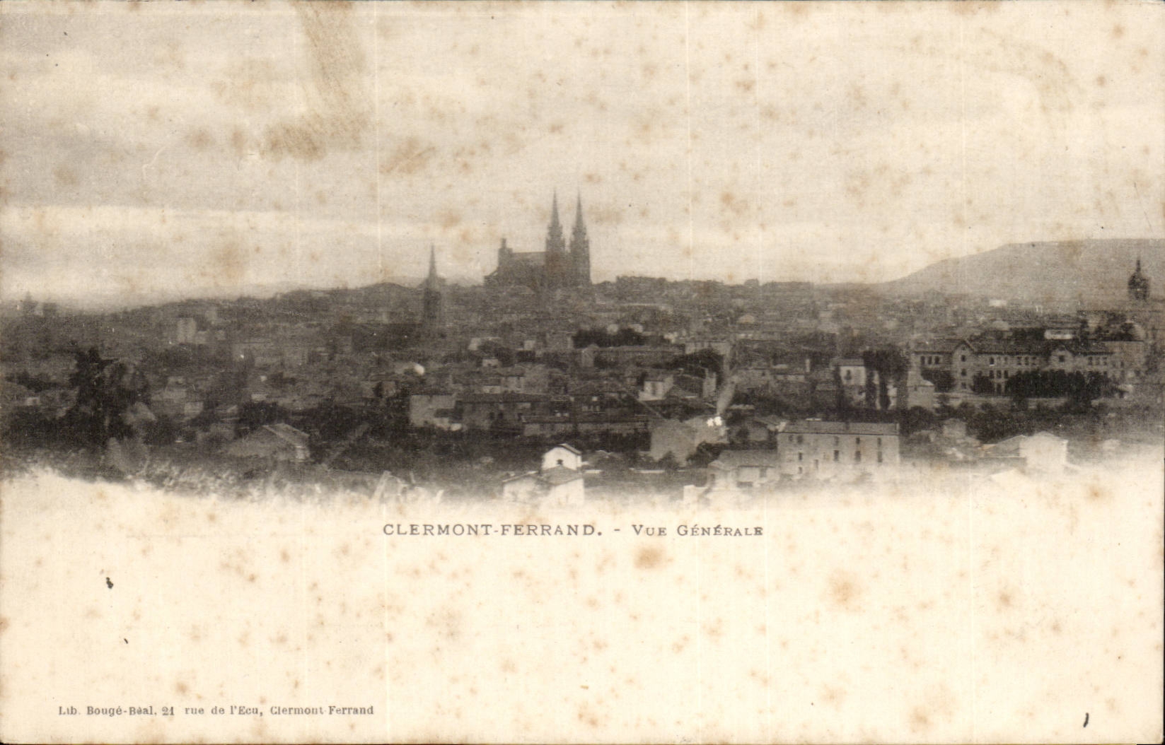 Clermont-Ferrand — Vue Générale — Lib. Bougé-Réal, 21 rue de l’Ecu