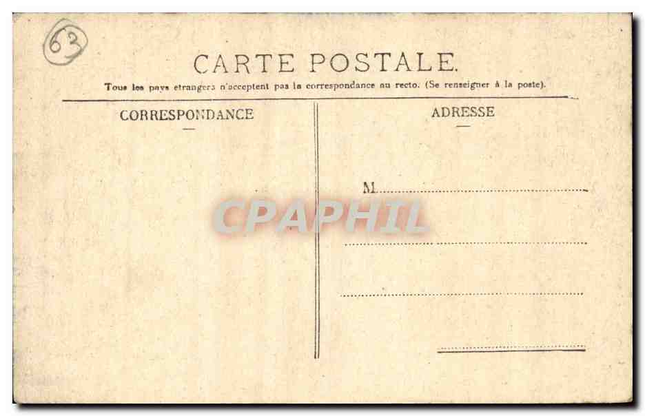 Clermont-Ferrand — Aus dem Lecoq-Garten — Verlag: Éditions Hirondelle, n° 403 — Rückseite