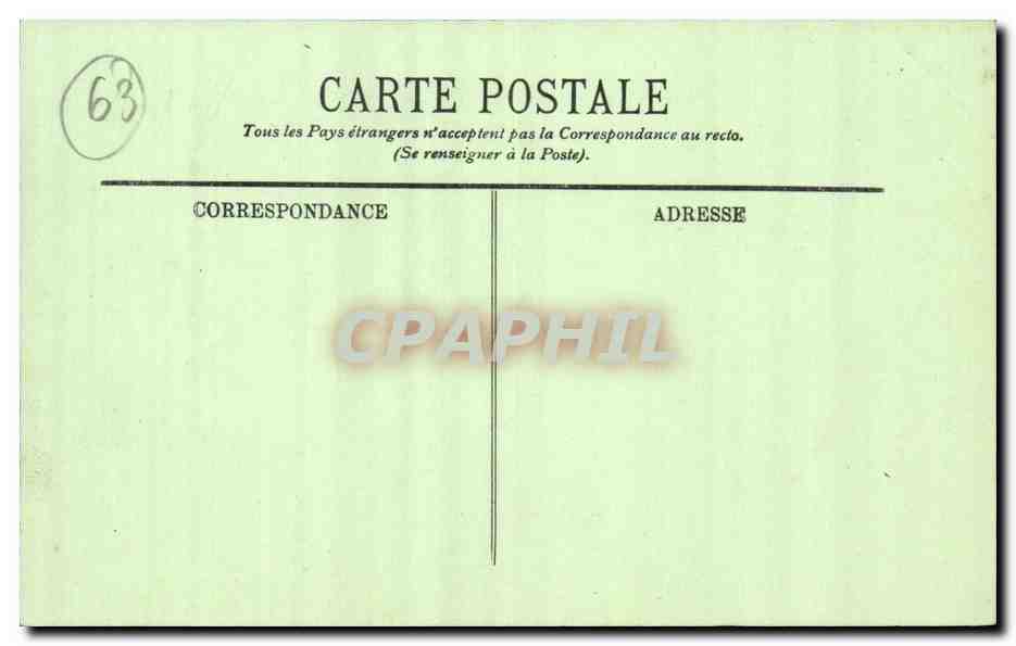 Clermont Ferrand - La Cathedrale - CPA  — Rückseite