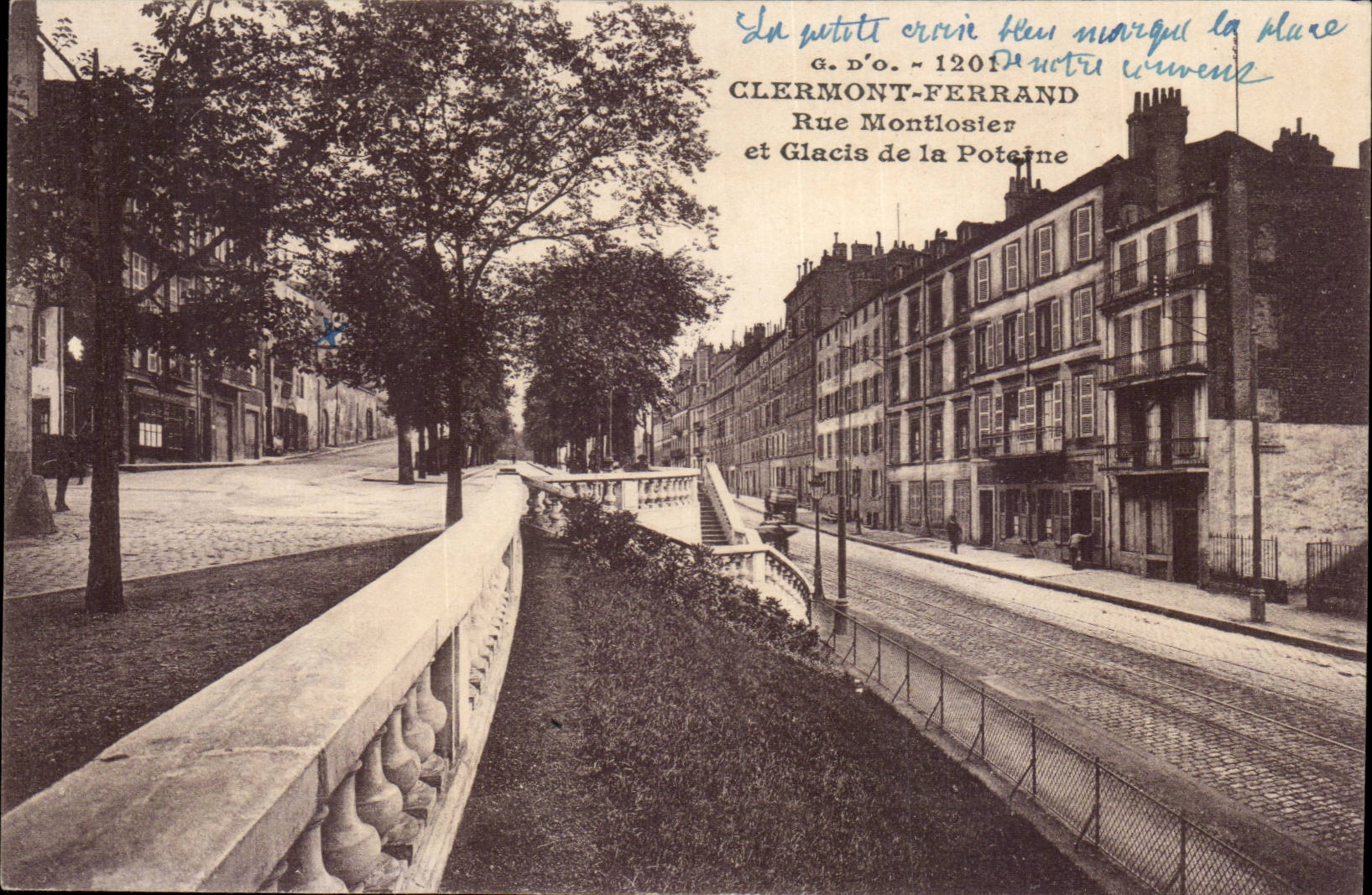 Clermont Ferrand - Rue Montlosier et Glacis de la Poteine - CPA 