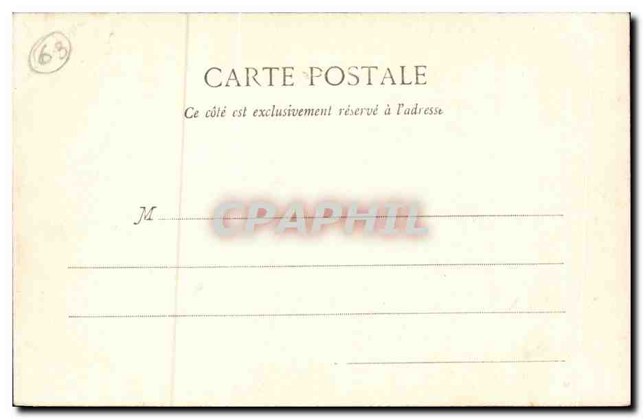 Royat - Le Village — vue du village avec édifice fortifié — éditeur L. Boige, Royat — Back