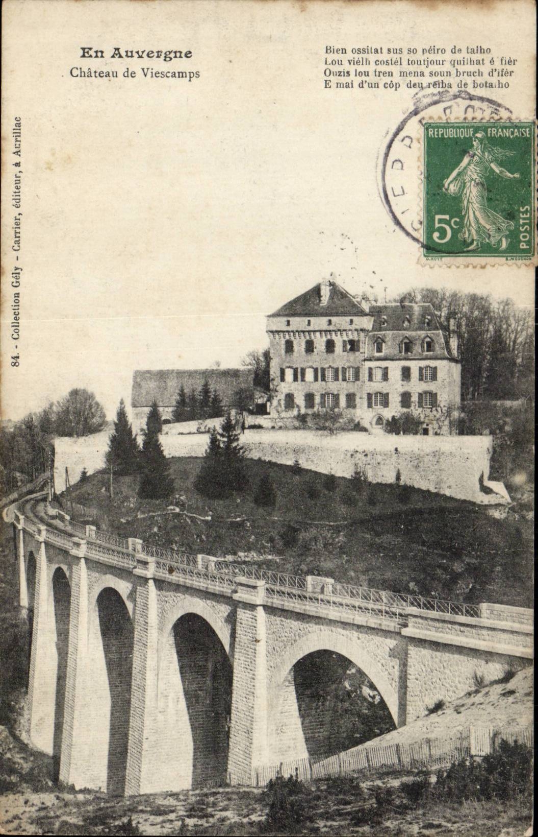 En Auvergne - Chateau de Viescamps - CPA 