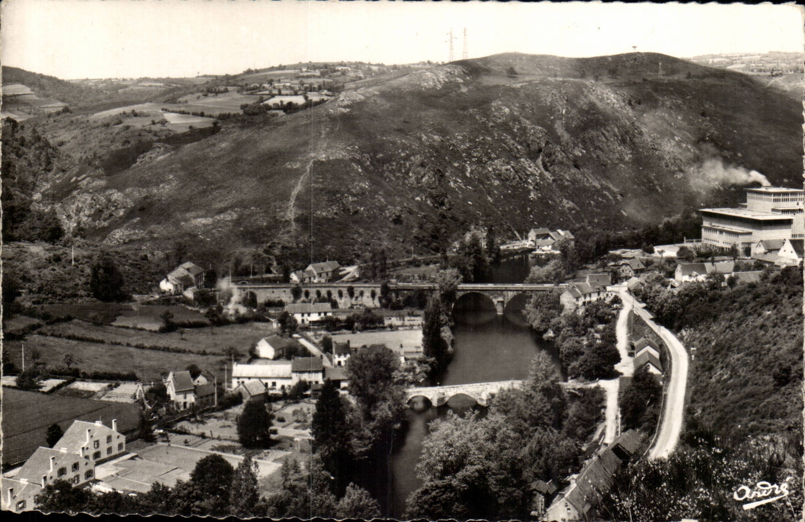 Gorges de Chouvinny — La Sioule aux Ponts de Menat — Édition d'Art André, Grenoble