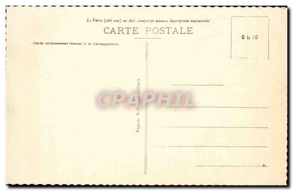 Environs de la Bourboule et le Mont Dore Cascade de la Verniere - boeuf - bull - CPA  — Rückseite