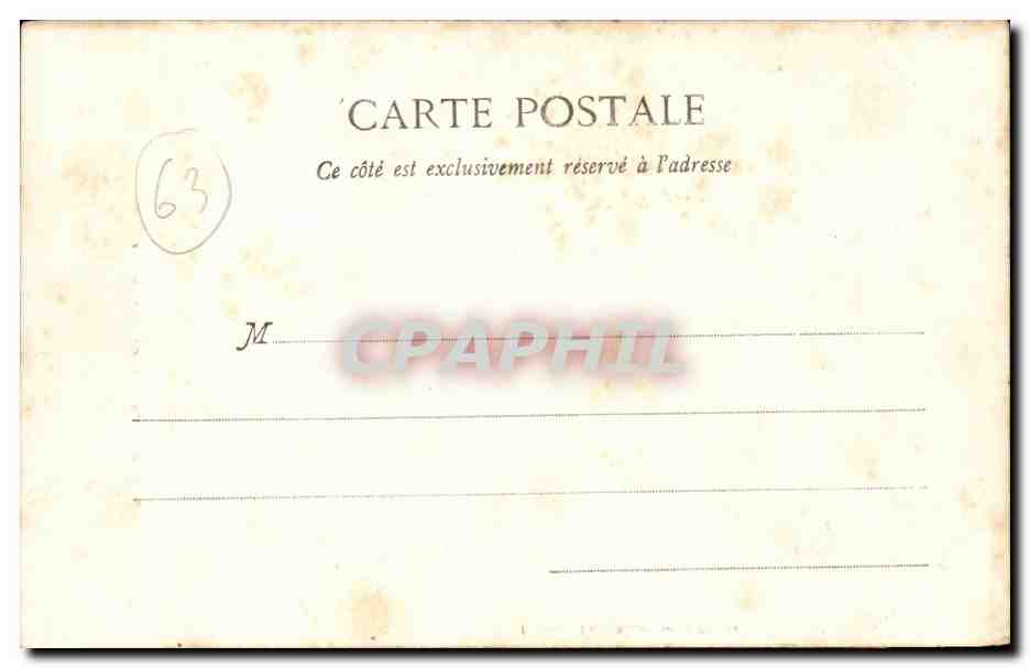 Saint-Nectaire - Roche du Sphinx — Imp. Boucharon et Vessely — Rückseite
