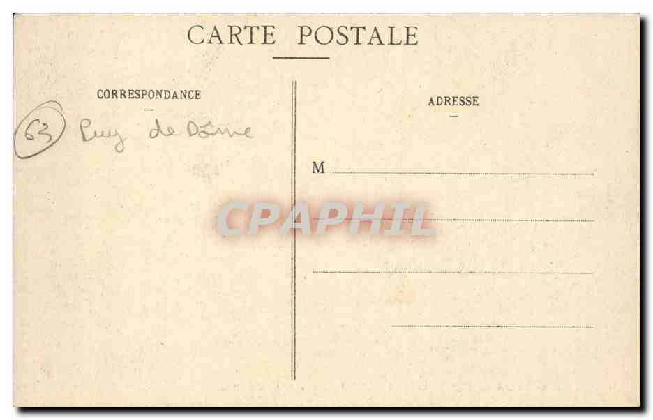 Chateau de Durtol - Grande Allee du parc - CPA  — Rückseite