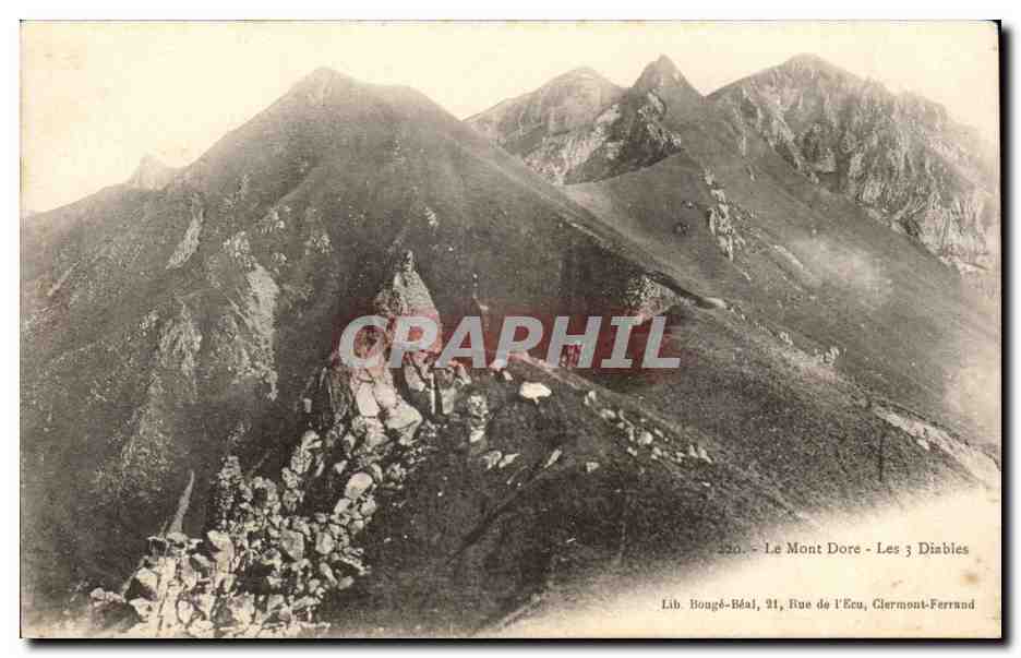 Le Mont Dore CPA Les trois diables
