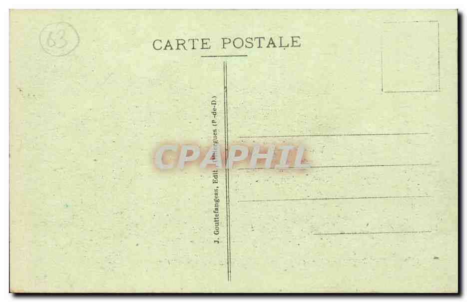 CLermont Ferrand CPA Vue generale de la gare — Rückseite