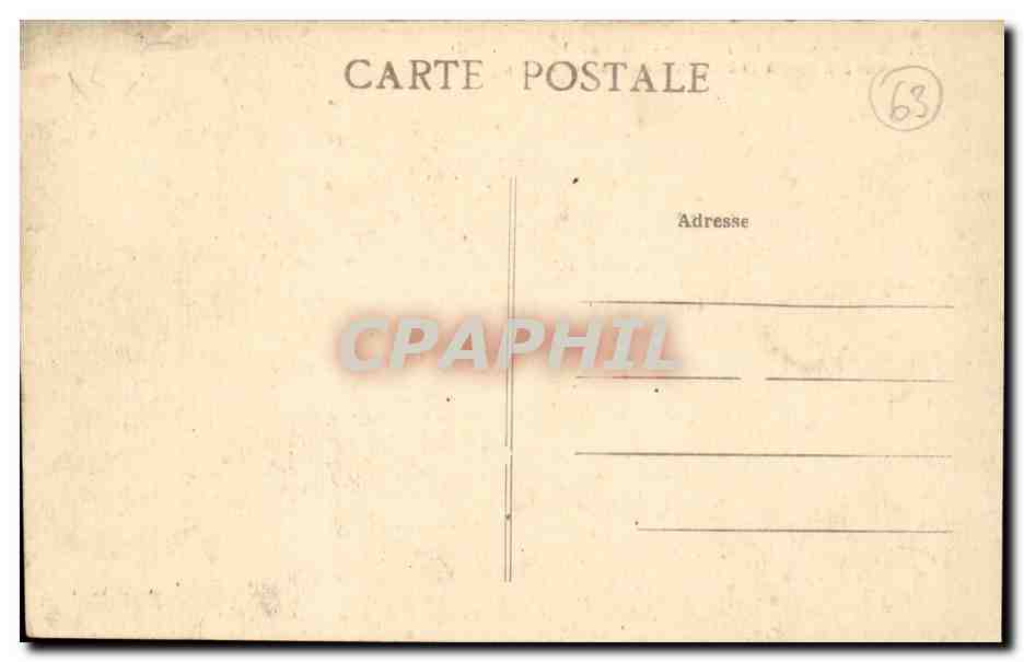 La Bourboule CPA Environs de Camp de Bourg Lastic Vue generale — Rückseite
