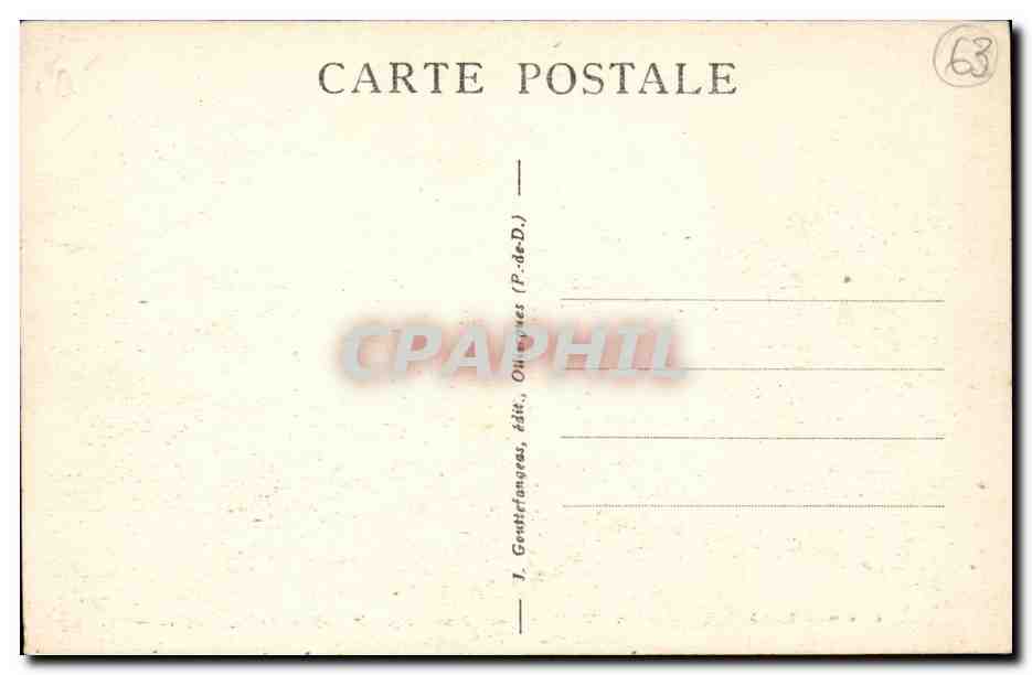 La Bourboule - Vue générale - Plateau de Charlannes — g. d'o. - 1294 — Reverso