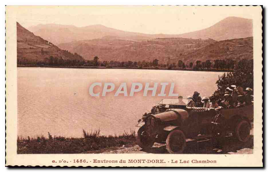 Environs du MONT-DORÉ — Le Lac Chambon — J. Gouillaud, n° 1456