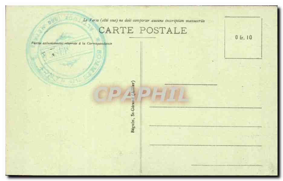 Le Mont Dore CPA Le sommet du Puy SAncy (ane donkey mule) — Verso
