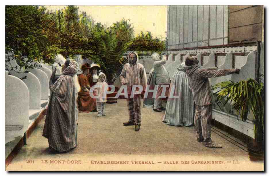 Le Mont Dore - Etablissement Thermal - Salle des Gargarismes - CPA 