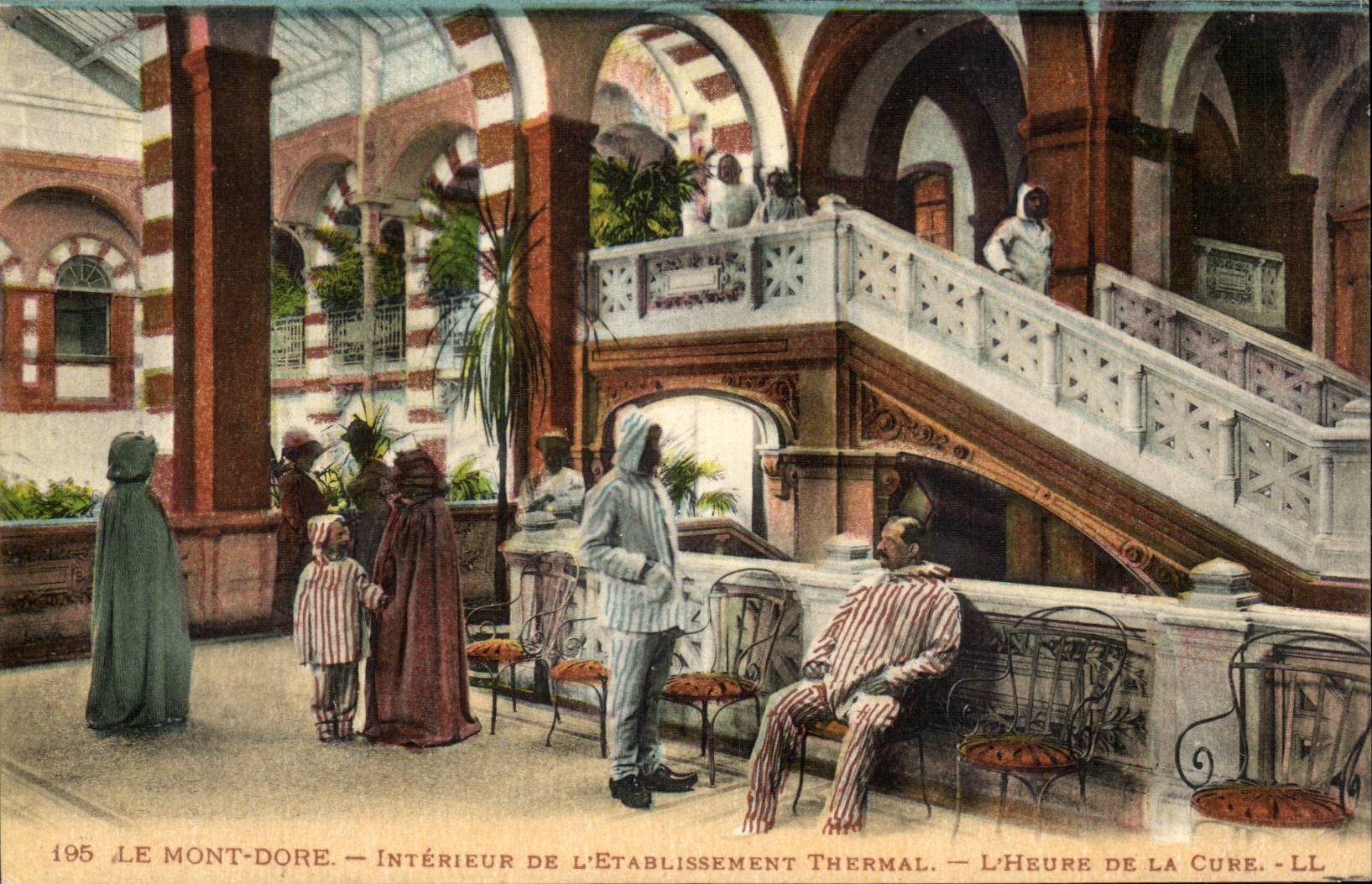 Le Mont Dore - Interieur de L'Etablissement Thermal L'Heure de la Cure - CPA 