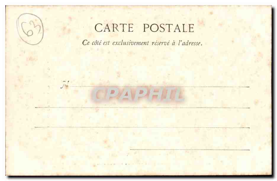 Clermont Ferrand - Notre Dame du Pont - CPA  — Rückseite