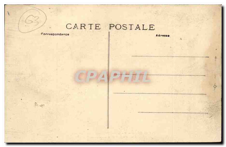 Riom - Caserne d'Anterroche 105 Regiment d'Infanterie - CPA  — Rückseite