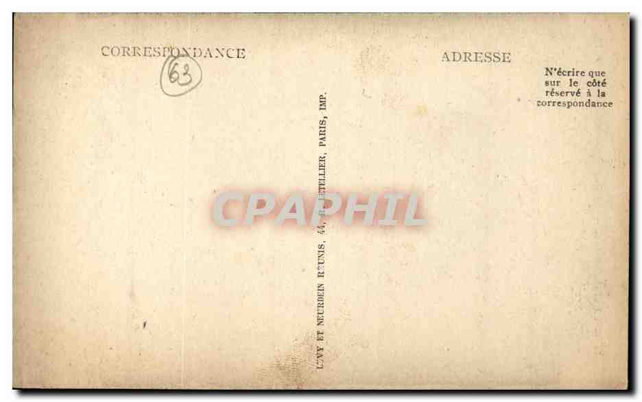 Le Mont Dore - Le Funiculaire du Capucin - CPA  — Verso