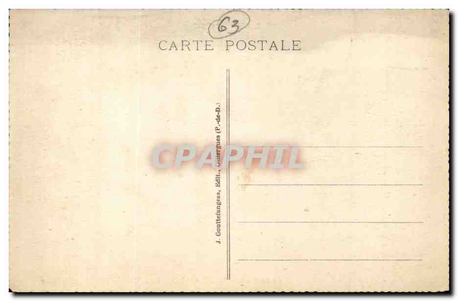 Les Lacets de la Route de Chambon à la Vallée de Chandeferour — L'Auvergne — J. Goutteingena, Éditeur, Citérques (P.-de-D.) — Reverso