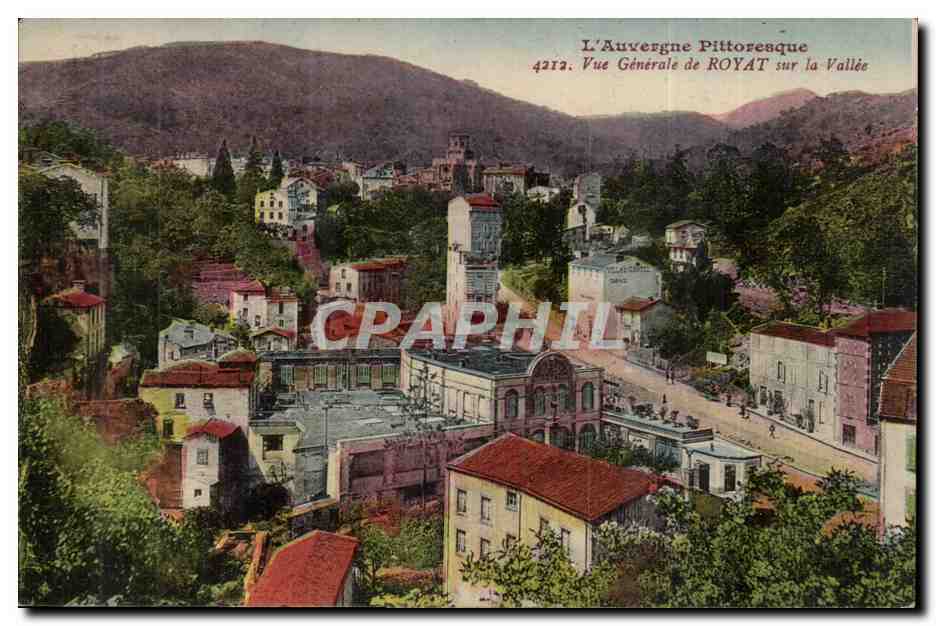 Royat - Vue Generale de Royat sur la Vallee - CPA 
