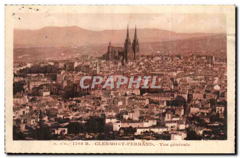 Clermont-Ferrand — Vue générale — G. D'O. - 1108 B.