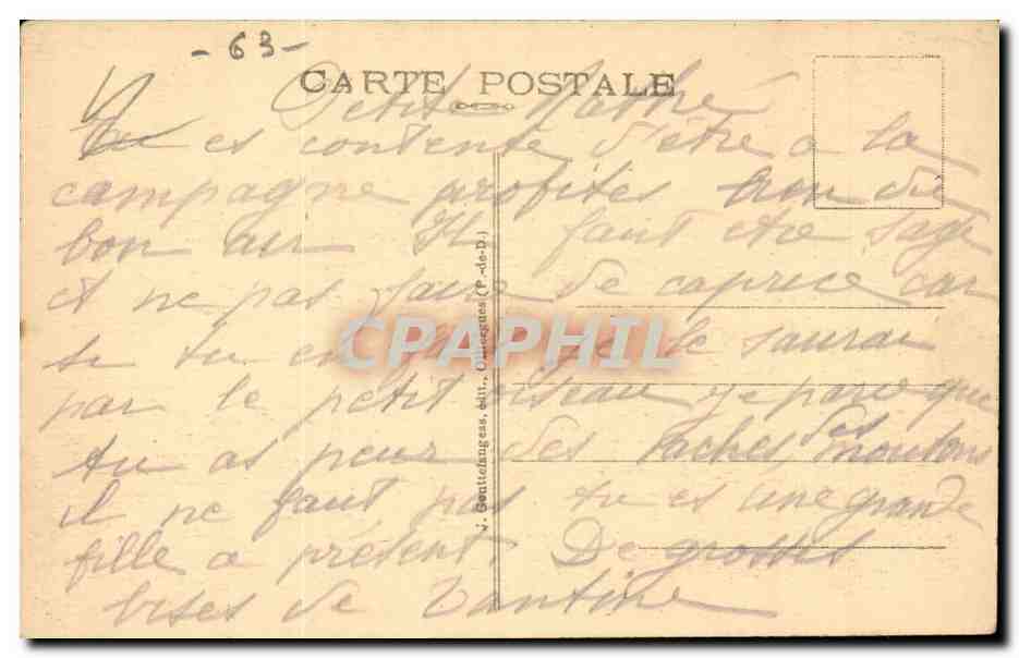 Clermont Ferrand - Place de Jaude - CPA  — Rückseite