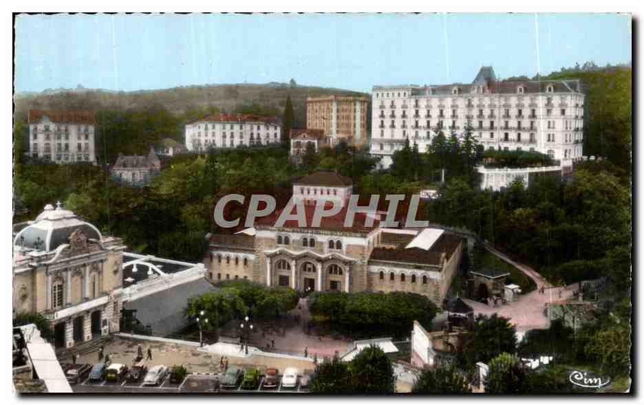 Châtel-Guyon — Vue générale sur l'Établissement Thermal, le Théâtre, le Casino, les Hôtels Continental, International, Mont Chaluset et Bellevue — Pim