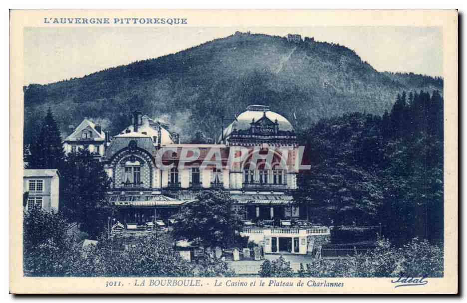 La Bourboule - Le Casino et le Plateau de charlannes - CPA 