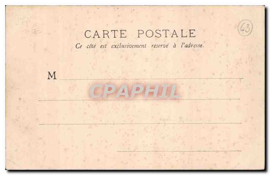 La Bourboule - Etablissement Thermale - CPA  — Rückseite