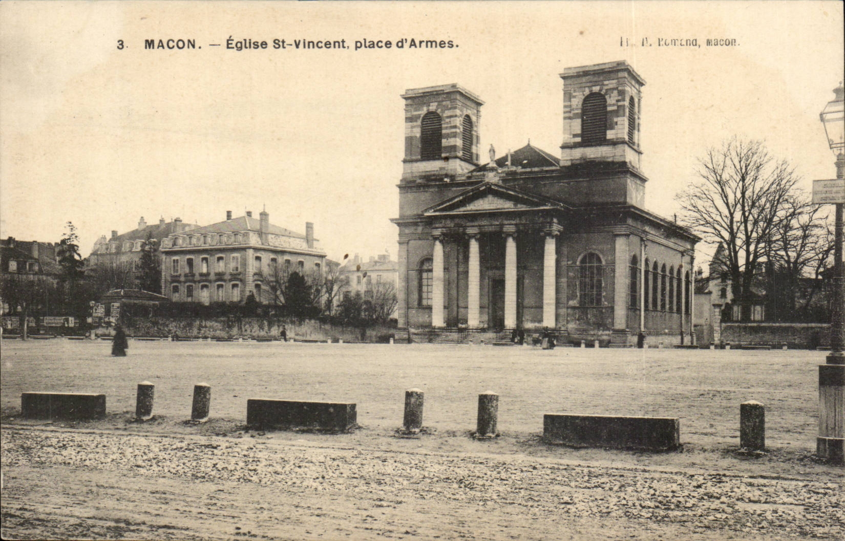 Macon CPA Eglise St Vincent place d'armes