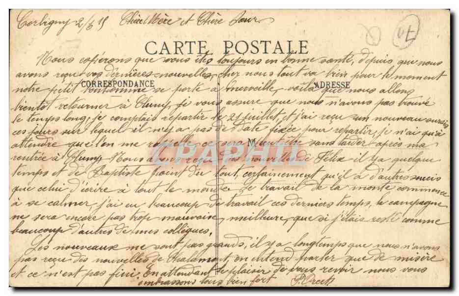 CPA Le Morvan La ferme L'heure de l'abreuvoir  — Rückseite