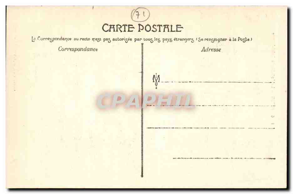 Autun CPA La cathedrale Saint Lazare — Rückseite