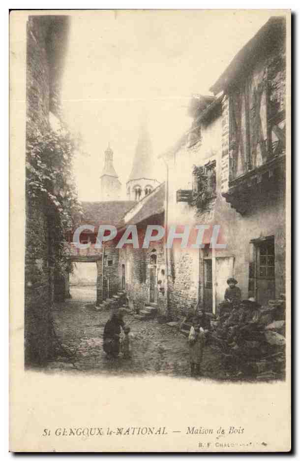 St Gengoux-le-National — Maison de Bois — B. F. Chalonnais