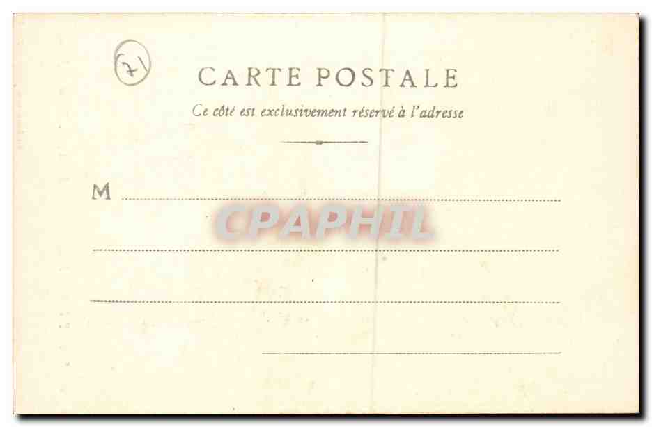 Paray le Monial CPA Tour St Nicolas Palais de justice — Rückseite