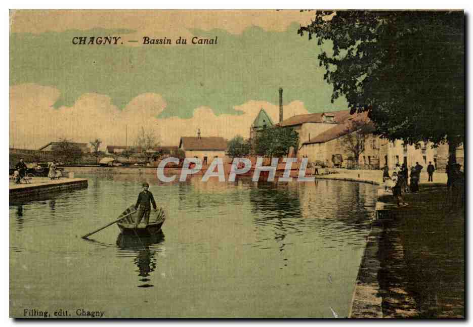 Chagny — Bassin du Canal — Filling, édit. Chagny