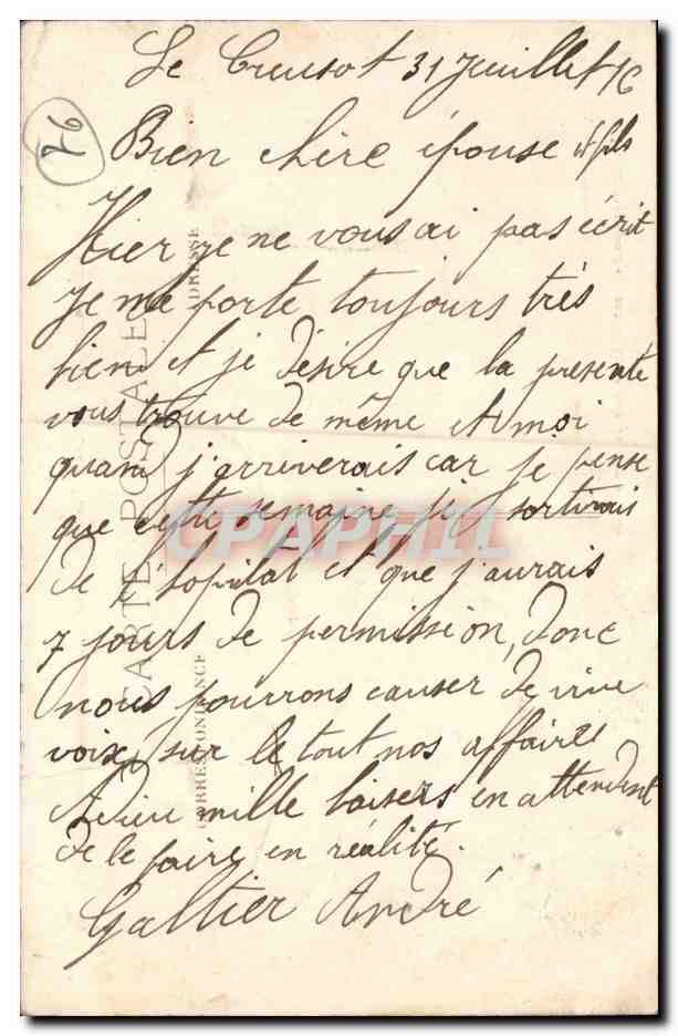 Le Creusot — Usines Schneider — Vue Générale (Côté Est) — Verso