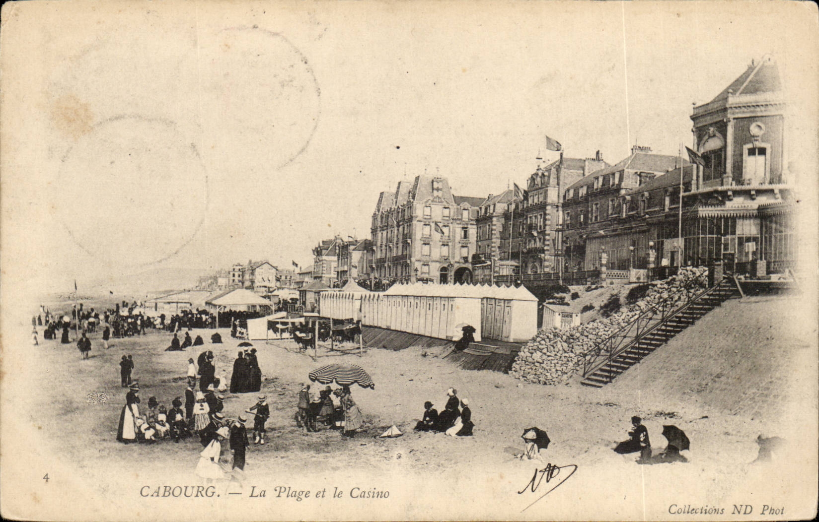 CAbourg CPA La plage et le casino