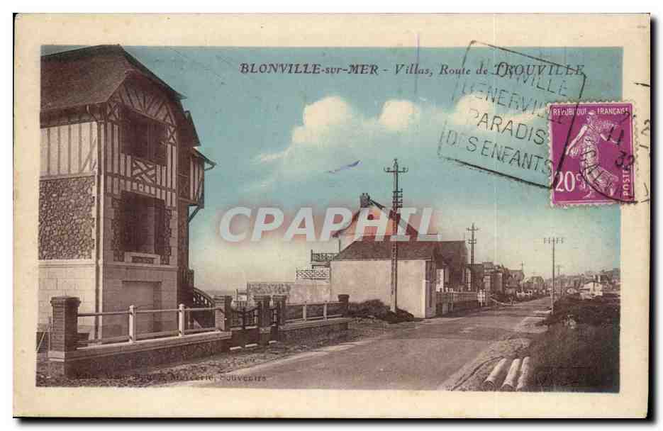 BLonville sur Mer CPA Villas route de Trouville