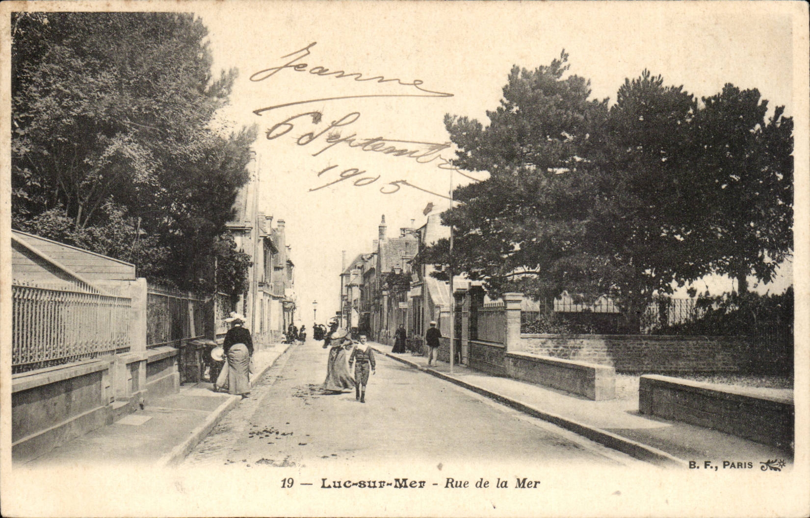 Luc sur Mer CPA Rue de la mer