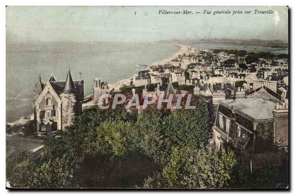 Villers sur Mer CPA Vue generale prise sur Trouville