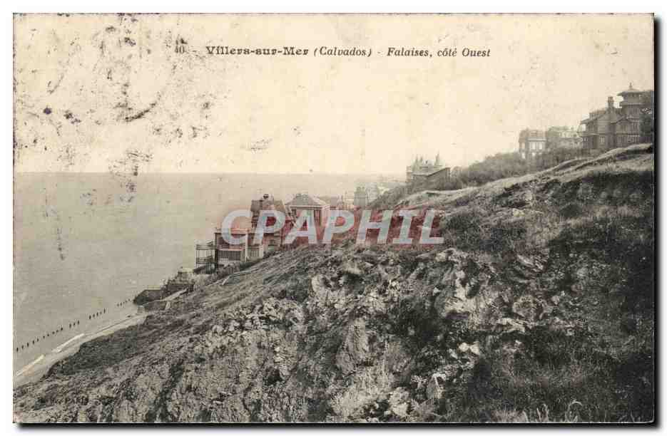 Villers sur Mer CPA Falaise cote Ouest