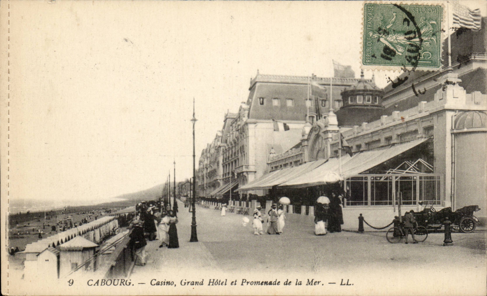 Cabourg — Casino, Grand Hôtel et Promenade de la Mer — LL. n°9