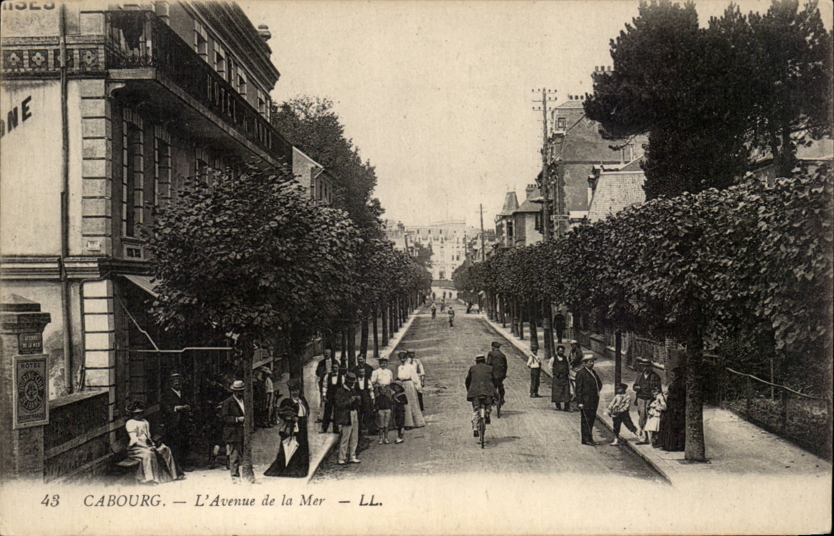 Cabourg CPA L'avenue de la mer